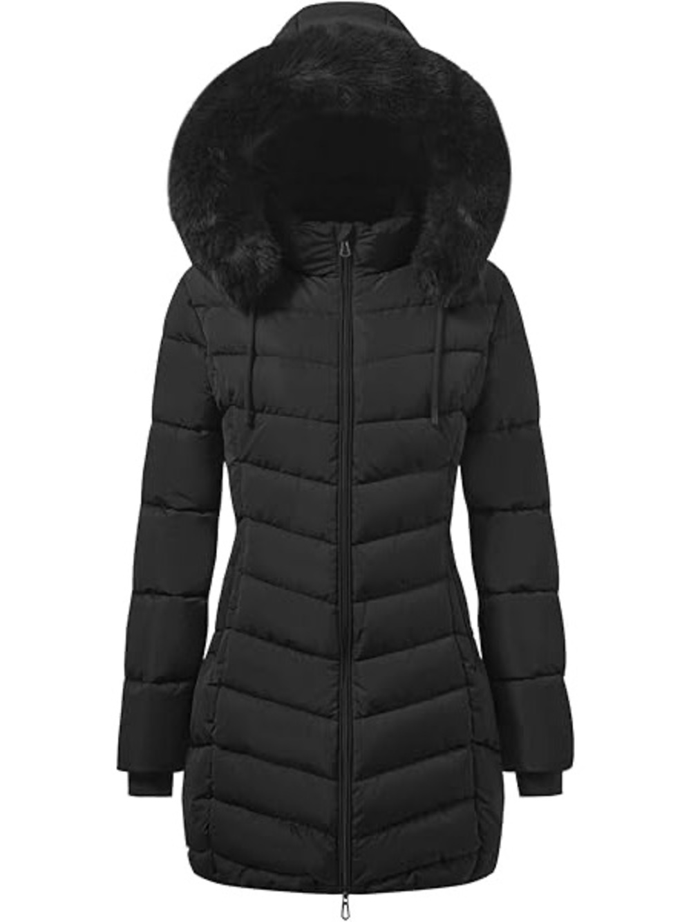 Fleece Lined Quilted Puffer Jacket